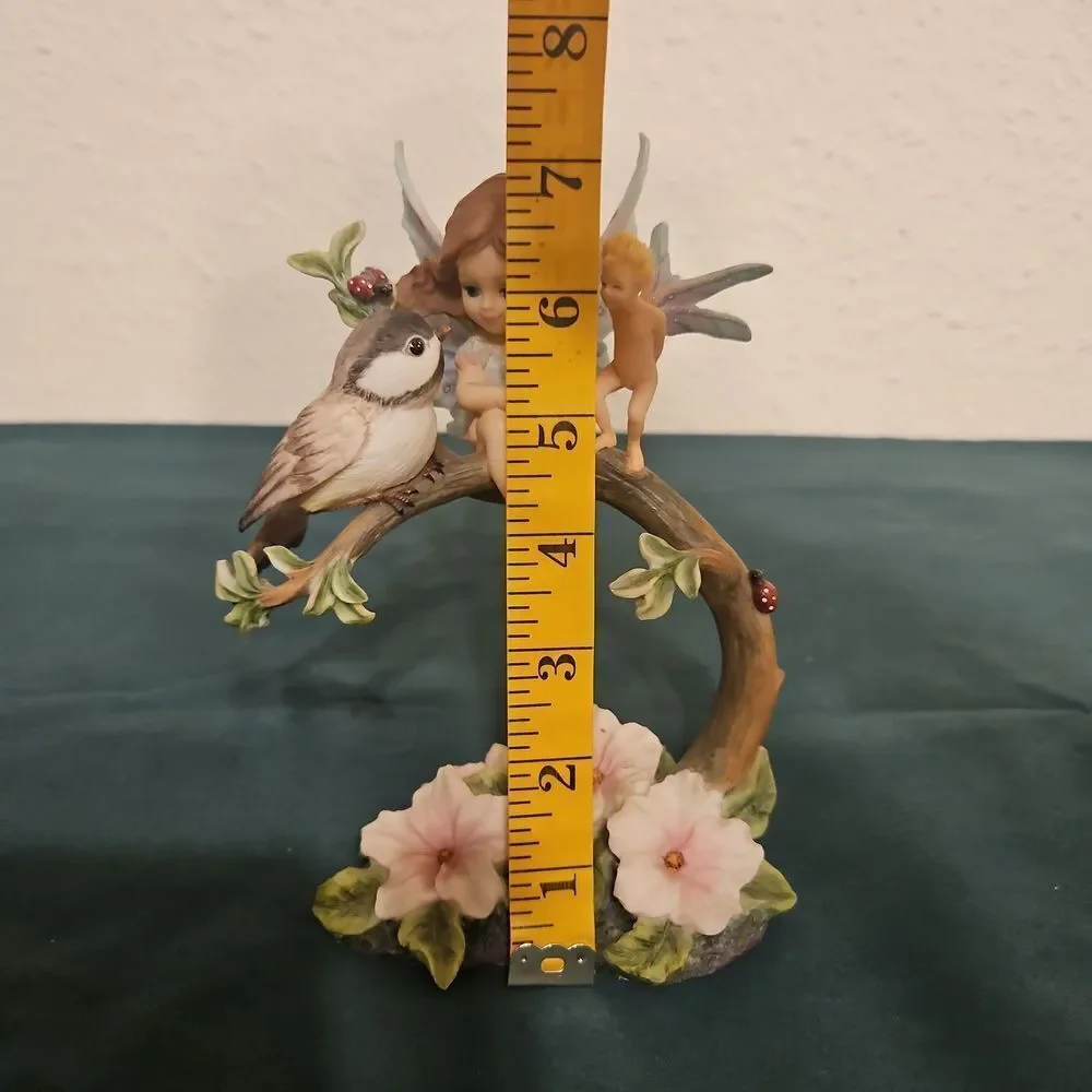 Pacific Giftware Fantasy Resin Fairys & Bird Table Accent Decor